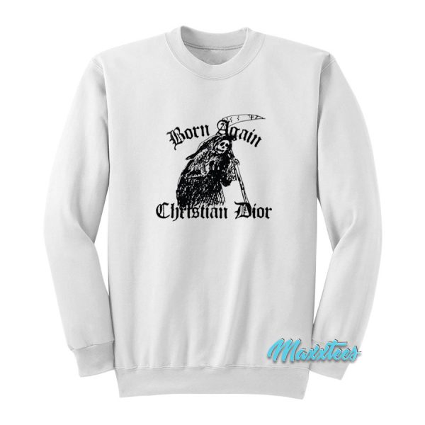 Born Again Christian Dior Reaper Skeleton Sweatshirt