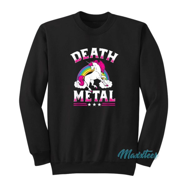 Death Metal Rainbow Unicorn Sweatshirt