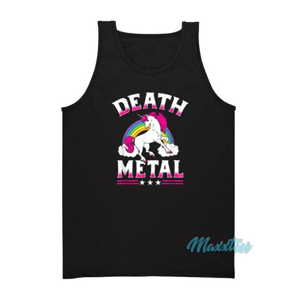 Death Metal Rainbow Unicorn Tank Top