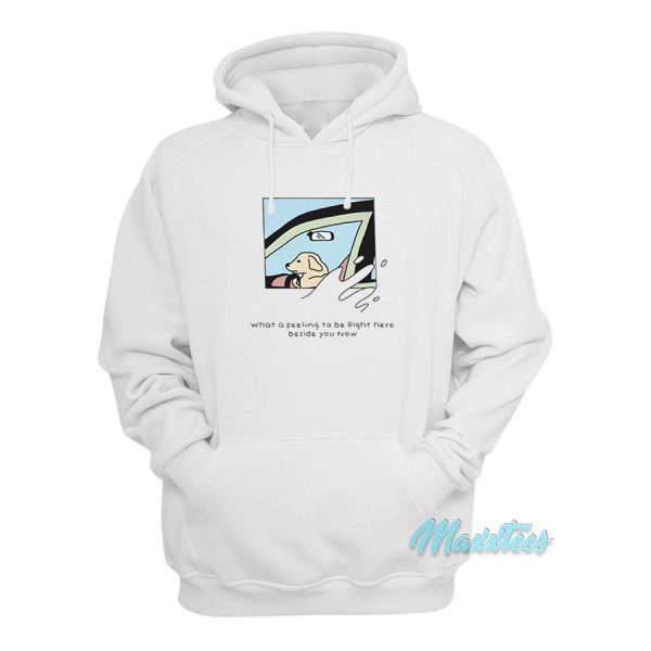 Dog Driver What a Feeling To Be Right Here Hoodie