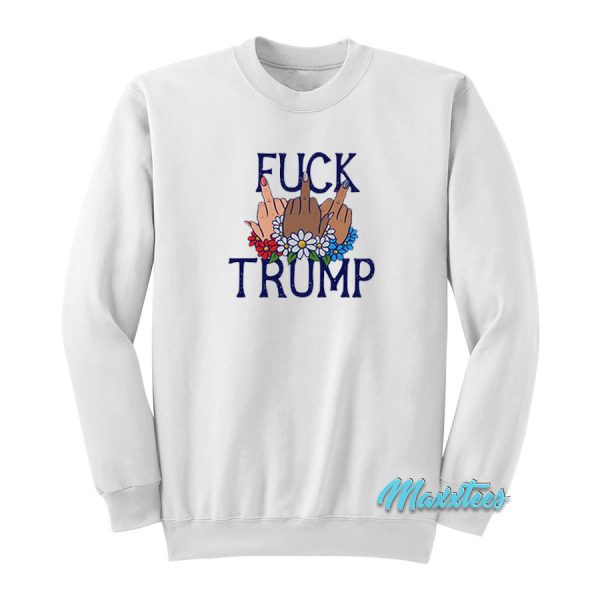 Fuck Trump Middle Finger Sweatshirt
