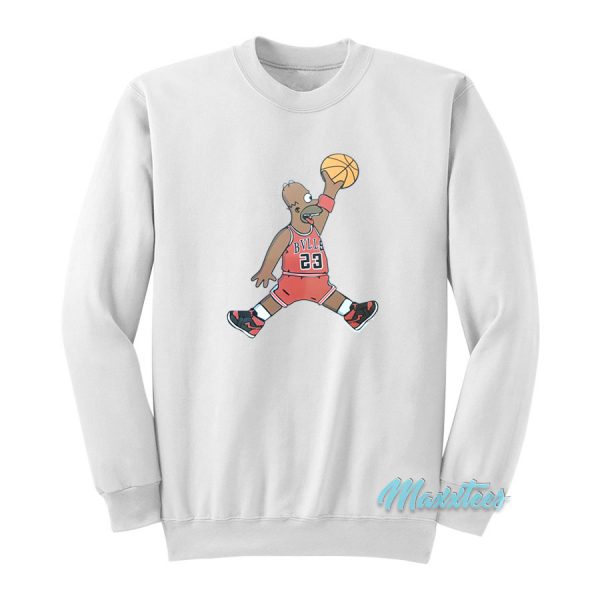 Homer Simpson Michael Jordan Sweatshirt