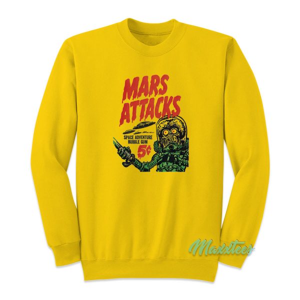 Mars Attacks Space Adventure Bubble Gum Sweatshirt
