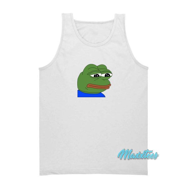 Sad Pepe The Frog Tank Top