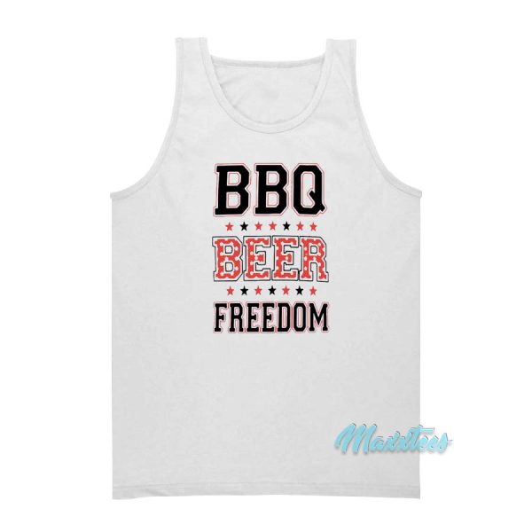 BBQ Beer Freedom Tank Top