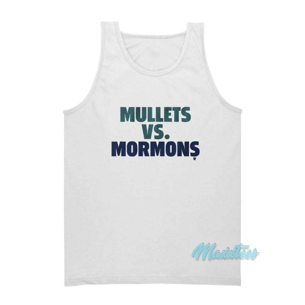 Mormons vs Mullets Tank Top Cheap Custom