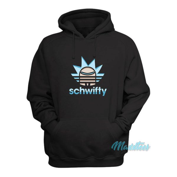 Rick And Morty Schwifty Adidas Logo Hoodie