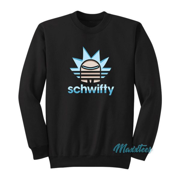 Rick And Morty Schwifty Adidas Logo Sweatshirt