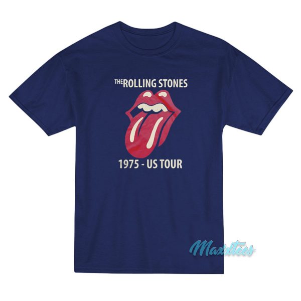 Rolling Stones 1975 US Tour Tongue T-Shirt