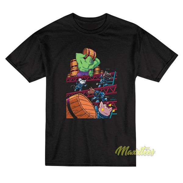 Hulk As Donkey Kong T-Shirt