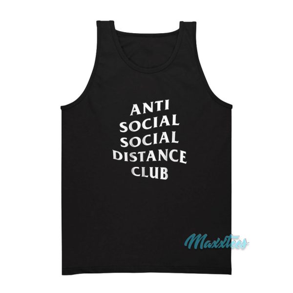 Anti Social Social Distance Club Tank Top Cheap