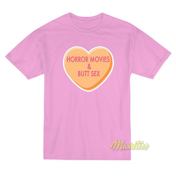 Horror and Movies Butt Sex T-Shirt