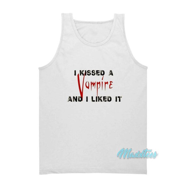 I Kissed a Vampire Tank Top
