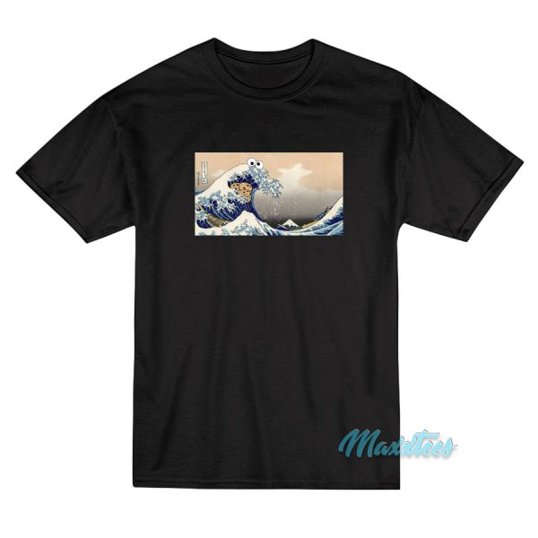 Kanagawa Wave Cookie Monster T-Shirt
