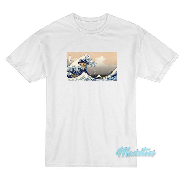 Kanagawa Wave Cookie Monster T-Shirt