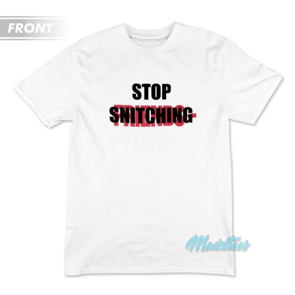 Vlone Stop Snitching No Cap T-Shirt
