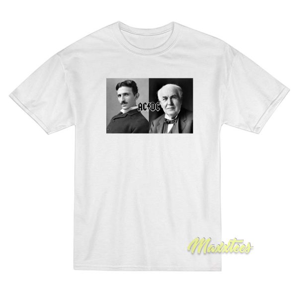 ACDC Nikola Tesla Thomas Edison T-Shirt