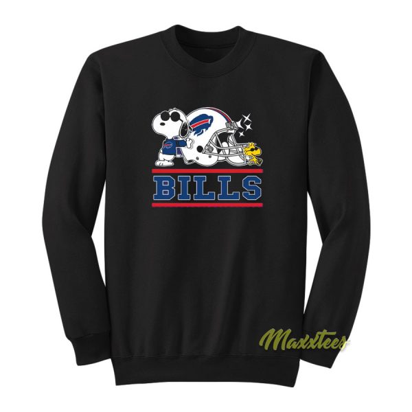 Buffalo Bills Joe Cool and Snoopy Football Sweatshirt