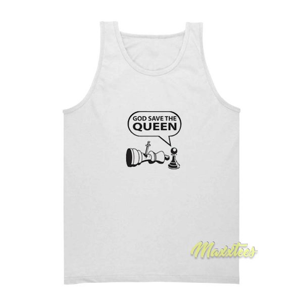 God Save The Queen Chees Tank Top