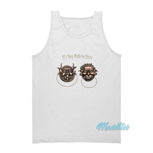 It's Very Rude To Stare Labyrinth Knockers Tank Top