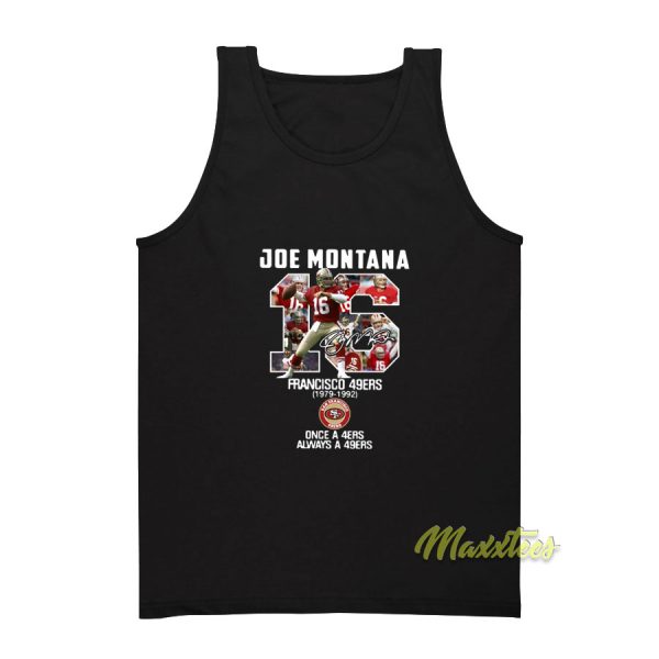 Joe Montana 16 Francisco 49ers Tank Top