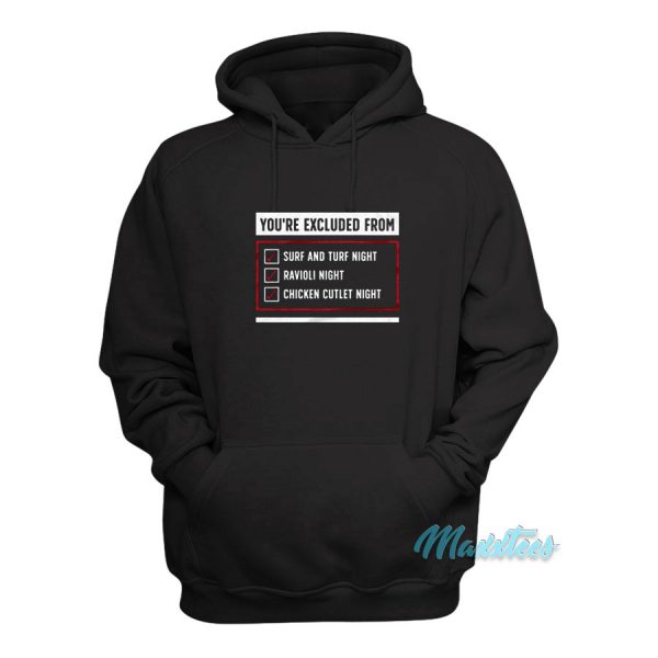 Mike Sorrentino Excluded From Dinner Hoodie