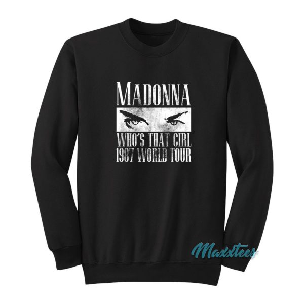 Madonna Who's That Girl 1987 World Tour Sweatshirt
