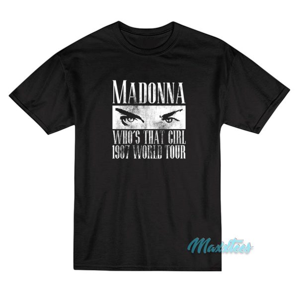 Madonna Who's That Girl 1987 World Tour T-Shirt