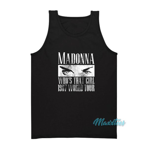 Madonna Who's That Girl 1987 World Tour Tank Top