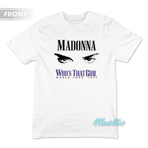 Madonna Eyes Who's That Girl World Tour T-Shirt