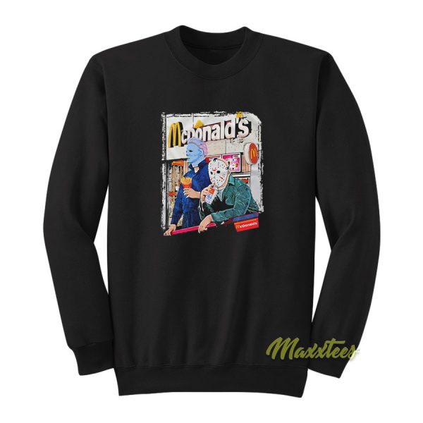 Michael Myers and Jason Voorhees McDonald Sweatshirt