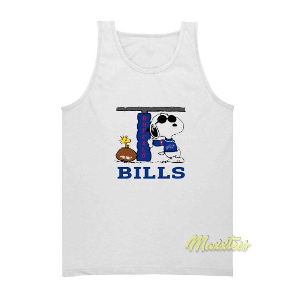 Snoopy Joe Cool and Buffalo Bills Tank Top