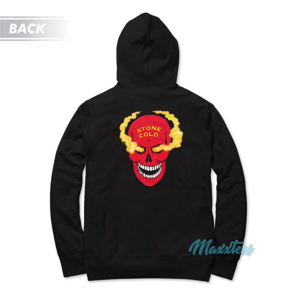 Stone Cold Austin 3:16 Red Skull Hoodie