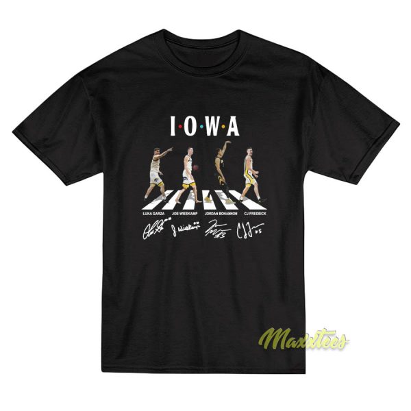 The Iowa Hawkeyes Team Football With Garza T-Shirt