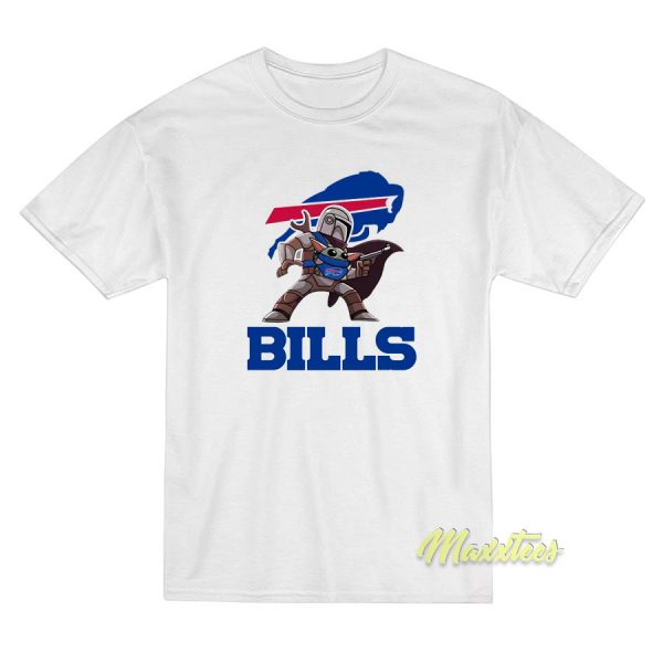 The Mandalorian and Baby Yoda Buffalo Bills T-Shirt