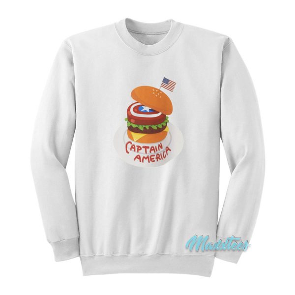 Uniqlo Marvel Captain America Burger Sweatshirt