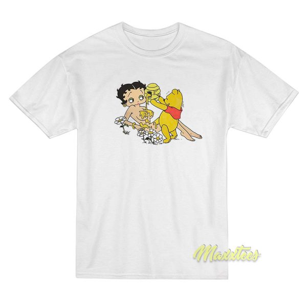 Winnie The Pooh and Betty Boop T-Shirt