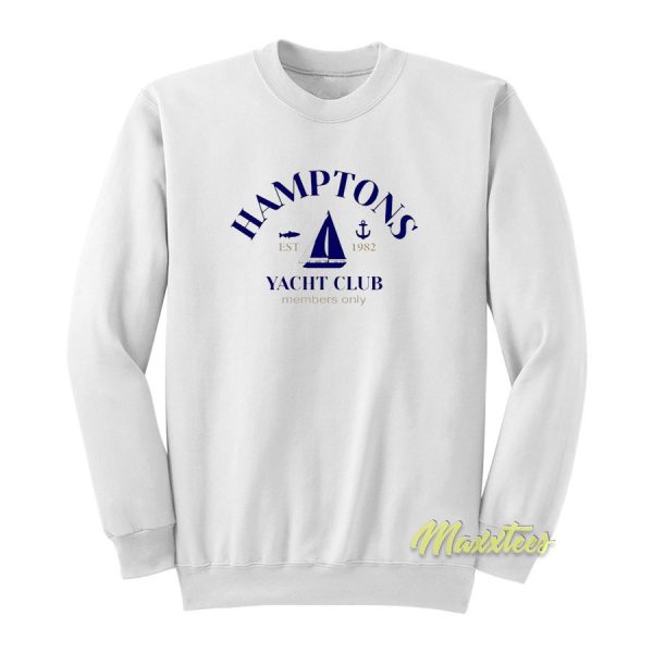 Hamptons Est 1982 Yacht Club Members Only Sweatshirt