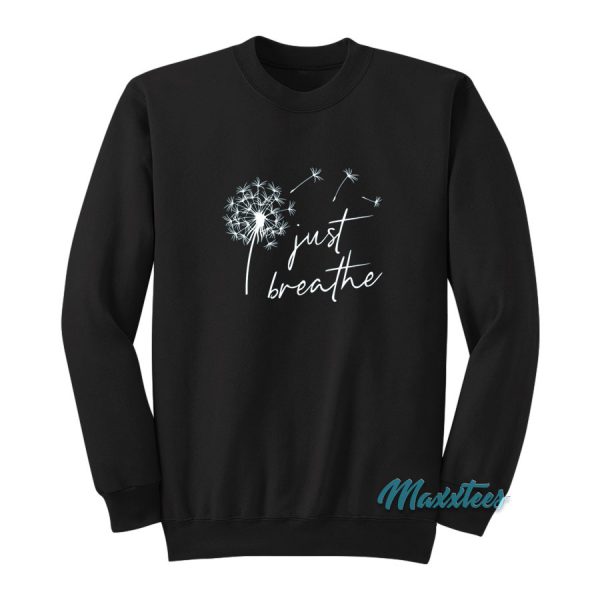 Just Breathe Dandelion Sweatshirt