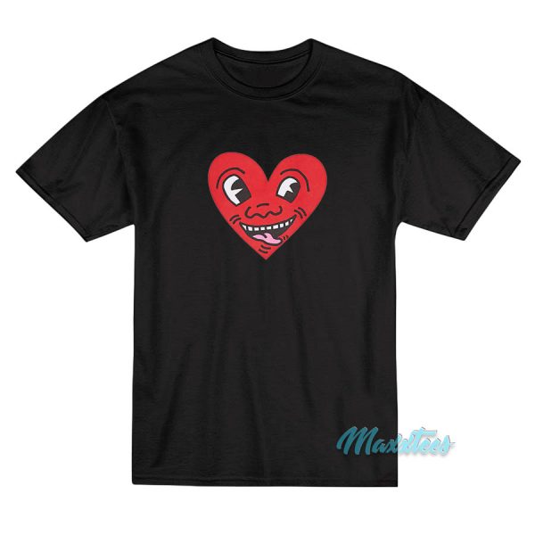 Keith Haring Heart Face T-Shirt