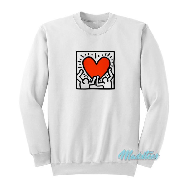 Keith Haring Heart Sweatshirt