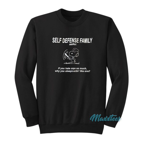 Self Defense Family Snoopy Sweatshirt