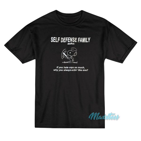 Self Defense Family Snoopy T-Shirt