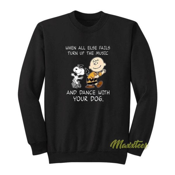 Snoopy and Charlie Brown Music and Dance Sweatshirt