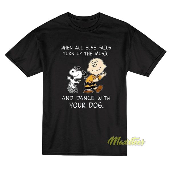 Snoopy and Charlie Brown Music and Dance T-Shirt