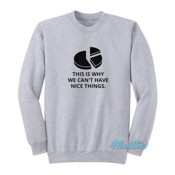 This Is Why We Can't Have Nice Things Sweatshirt