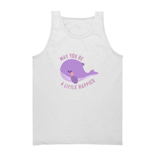 BTS Tiny Tan Whale May You Be A Little Happier Tank Top