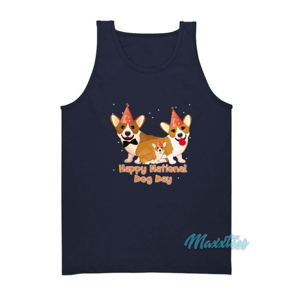 Happy National Dog Day Tank Top