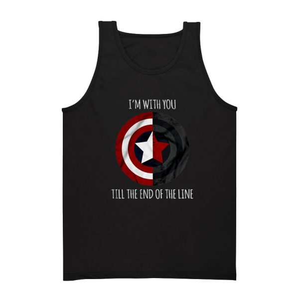 Captain America I'm With You Till The End OF The Line Tank Top