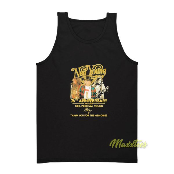 Neil Young 76th Anniversary 1945 2021 Tank Top